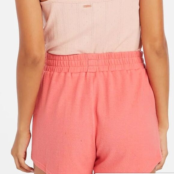 VOLCOM LIVED IN LOUNGE LIL FLEECE SHORT IN A SIZE MEDIUM AND ELECTRIC CORAL NWT - Picture 5 of 7
